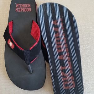 Oklahoma Sooners flip flops